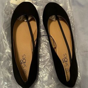 6.5 black ballet flats never worn